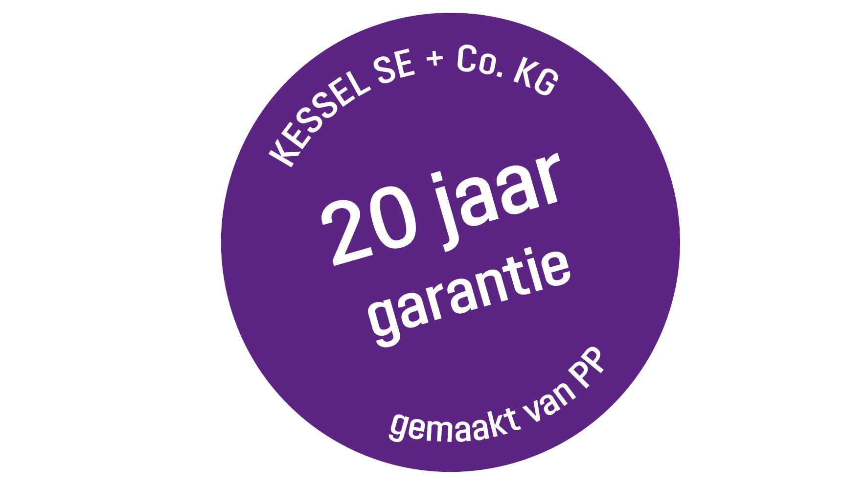 KESSEL-garantie voor reservoir van polyethyleen