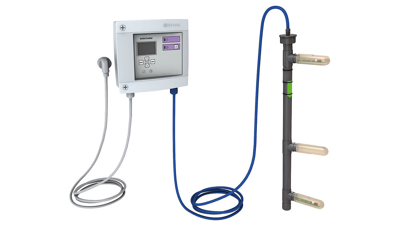 SonicControl automatic measuring device for light liquid separators